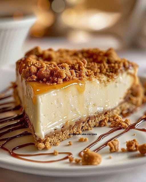 Creamy Butter Cheesecake with Crumb Topping 1
