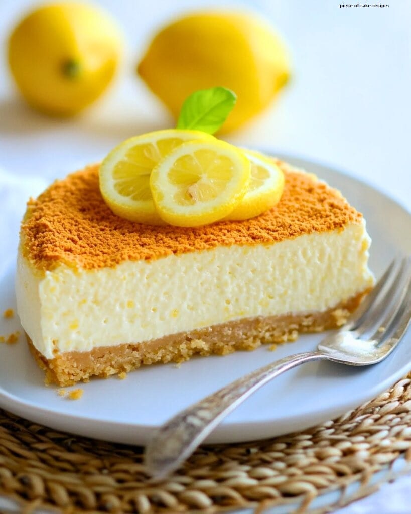 No-Bake Lemon Cheesecake 🍋 1