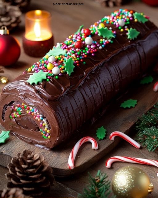 Chocolate Christmas Yule Log Recipe 1 Chocolate Christmas Yule Log Recipe